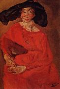 Chaim Soutine Woman in Red oil painting